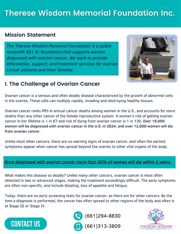 Therese Foundation Mission